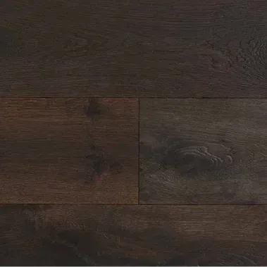 Black engineered hardwood flooring in an Edinburgh home