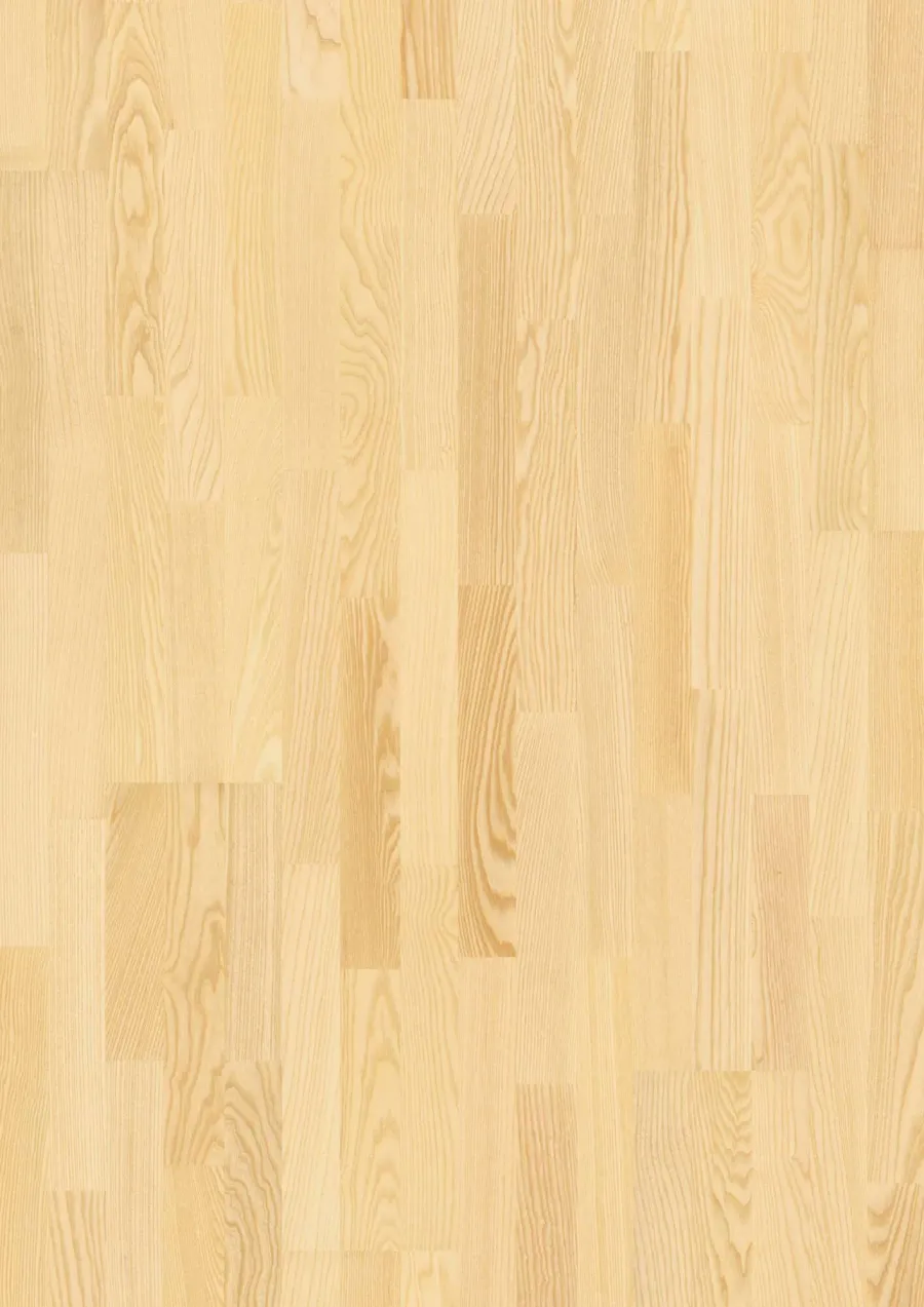 3-Strip 14 mm Ash Transparent Andante engineered hardwood flooring