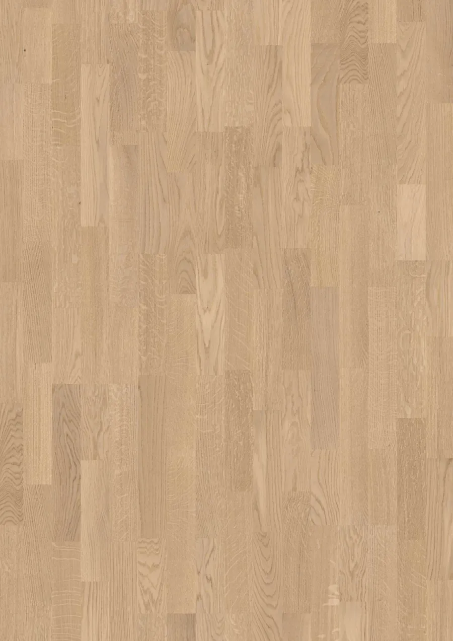 3-Strip 14 mm Oak White Andante engineered hardwood flooring