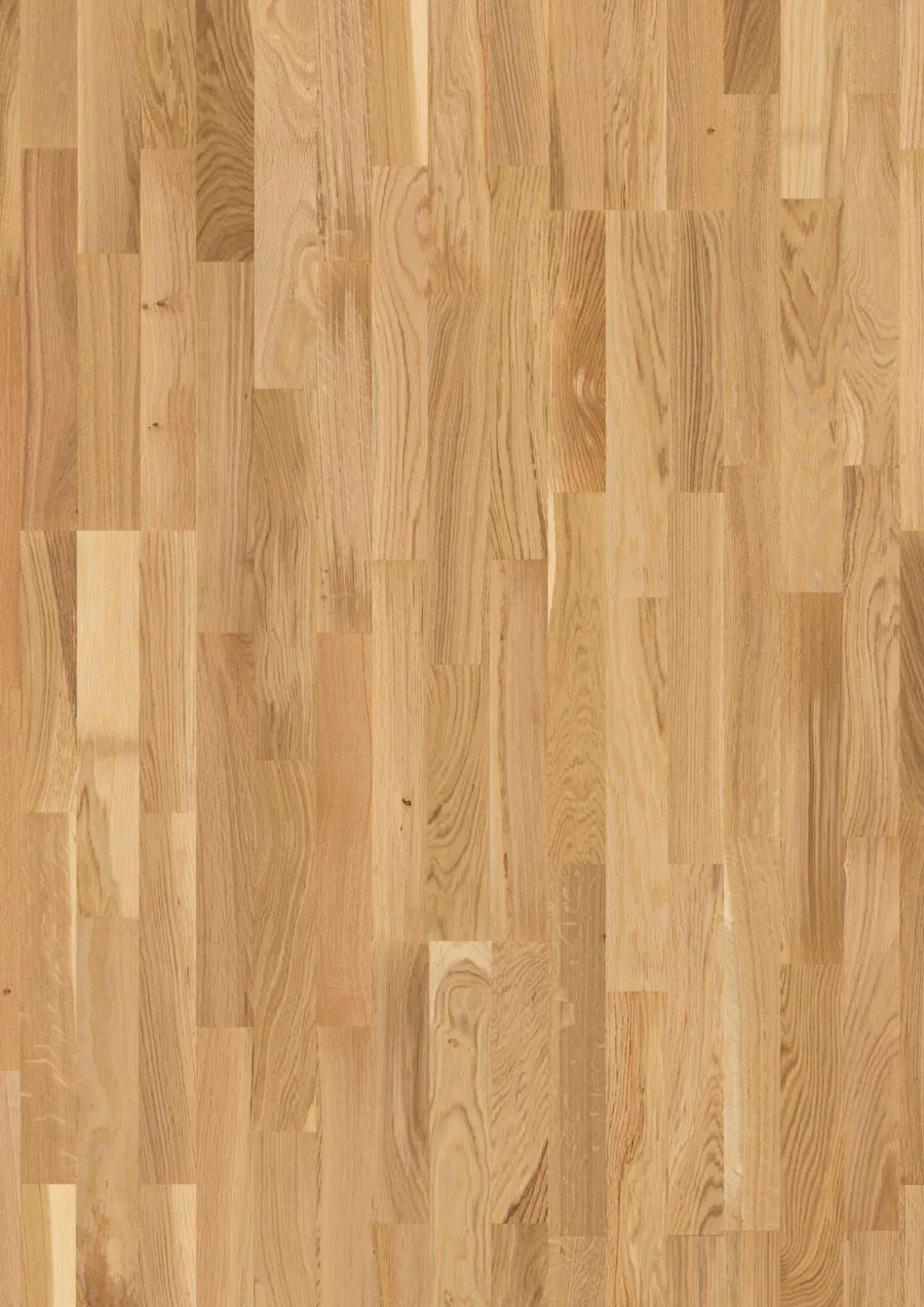 3-Strip 14 mm Oak Transparent Vivace engineered hardwood flooring