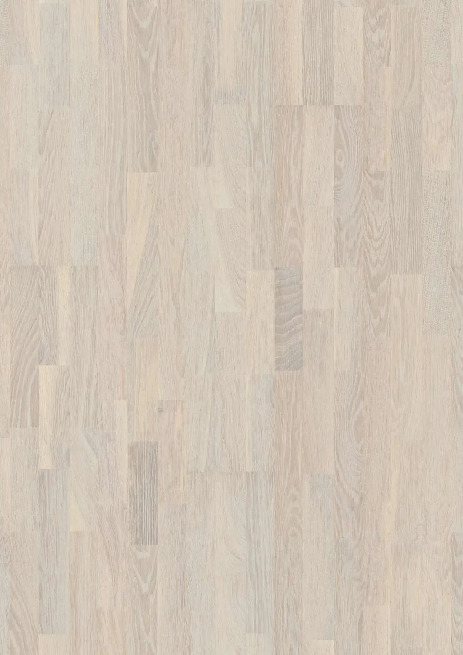 3-Strip 14 mm Oak White Concerto engineered hardwood flooring