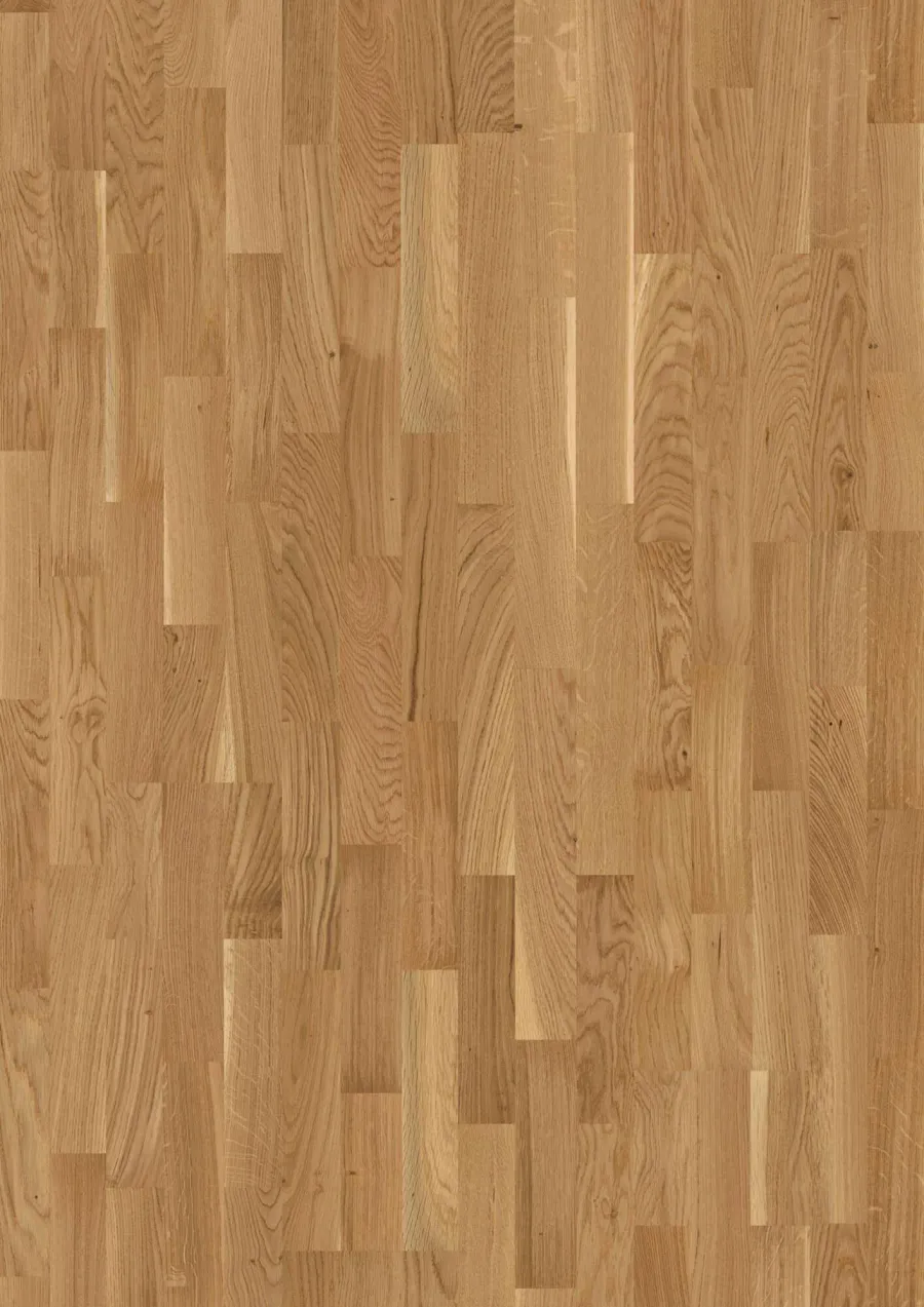 3-Strip 14 mm Oak Transparent Finale engineered hardwood flooring