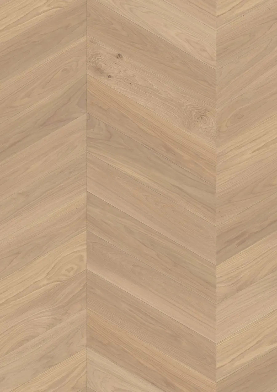 Chevron Oak White Adagio engineered hardwood flooring