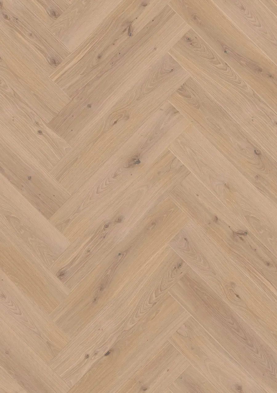 Herringbone Click Oak White Animoso engineered hardwood flooring