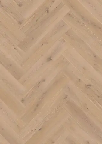 Herringbone Click Oak White Animoso engineered hardwood flooring