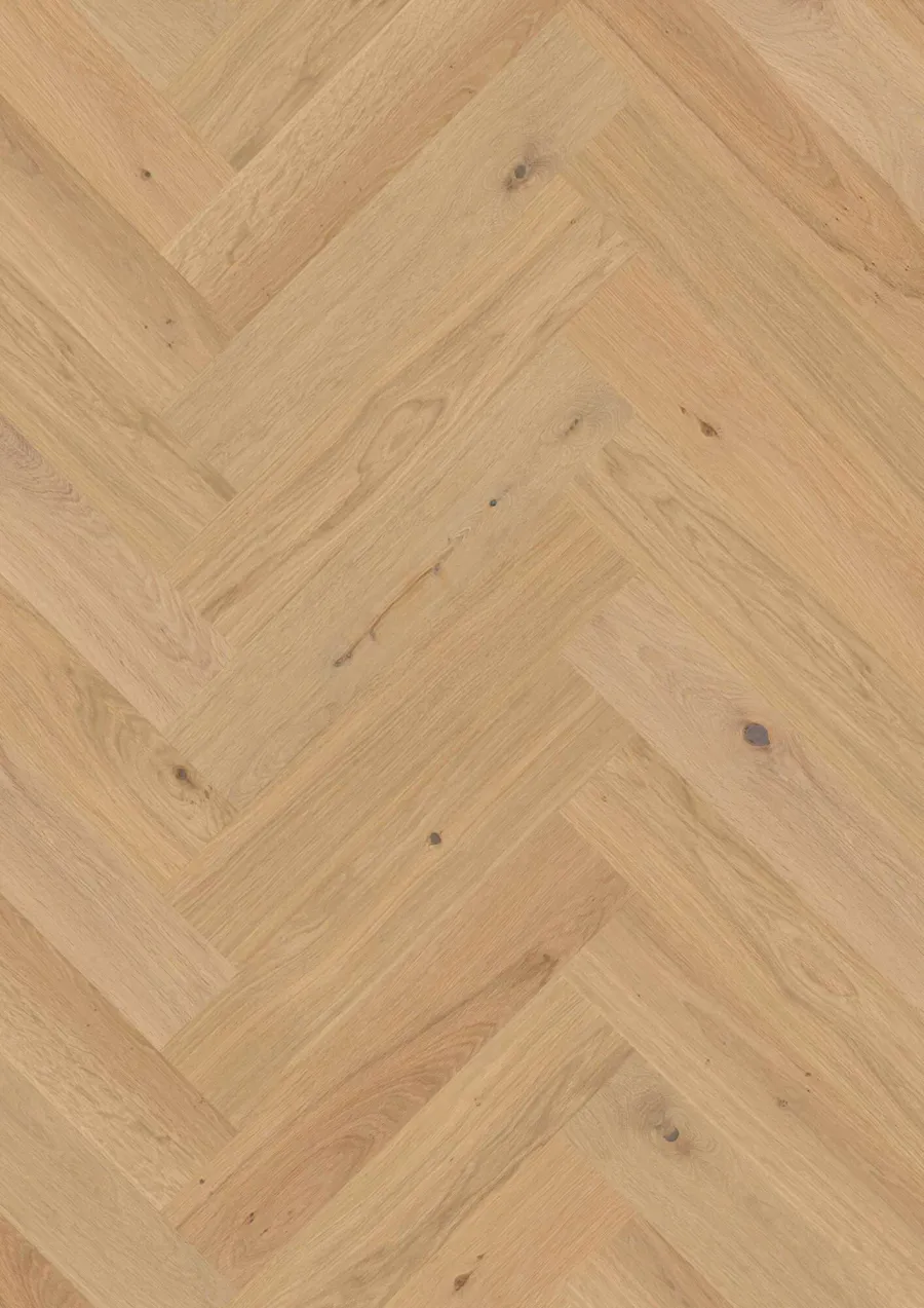 Herringbone Click Oak Transparent Animoso engineered hardwood flooring