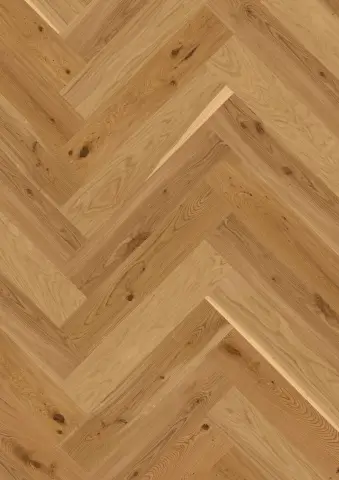 Herringbone Click Oak Transparent Vivo engineered hardwood flooring