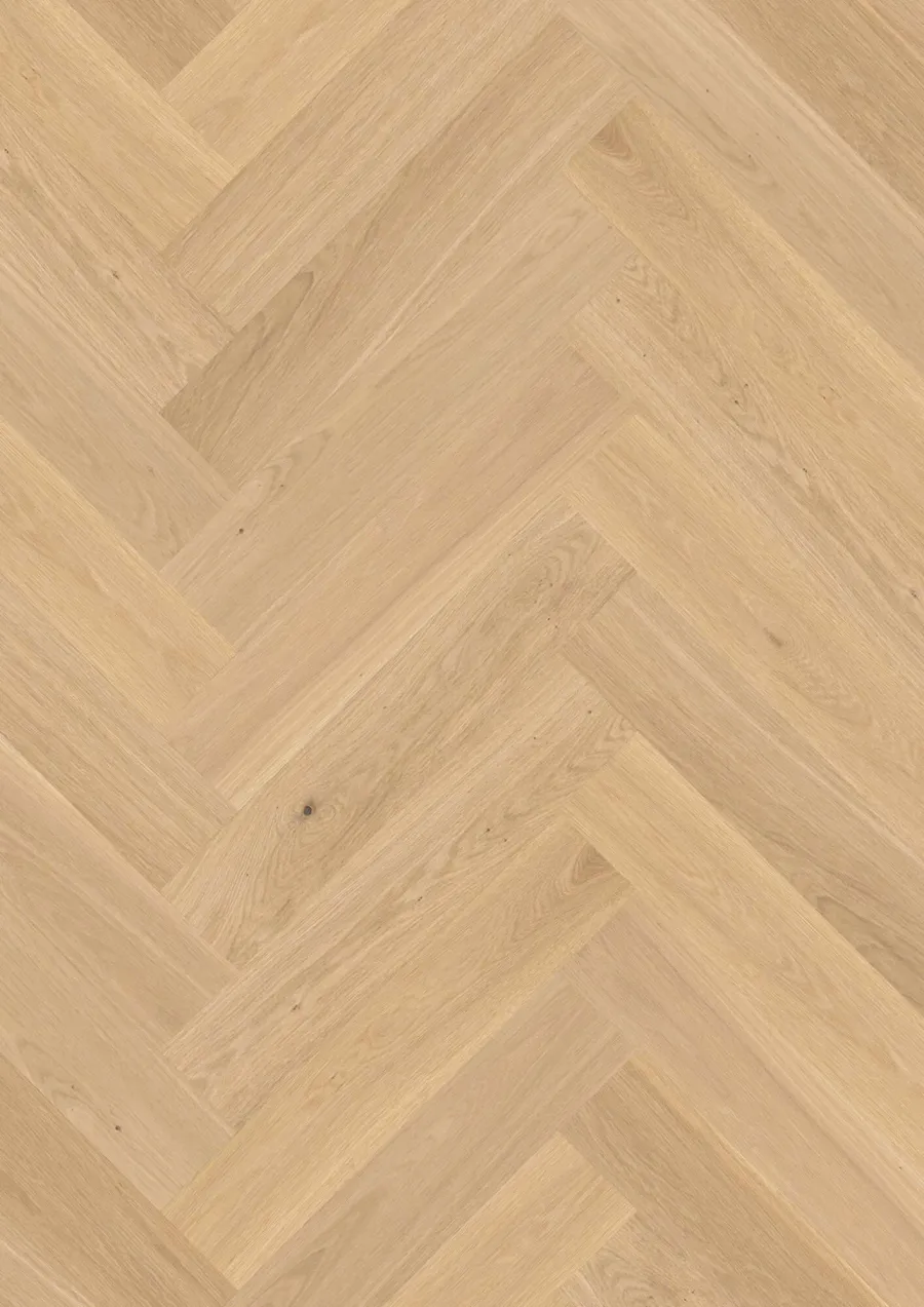 Herringbone Click Oak Transparent Adagio engineered hardwood flooring