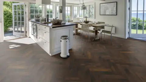 Oak Herringbone Cd Smoked Dark view 4