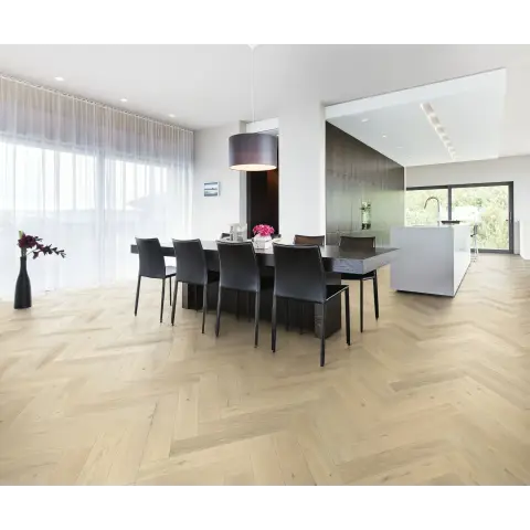 Oak Herringbone Cd CrèMe White view 3