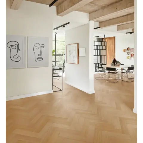 Oak Chamomille Herringbone view 2