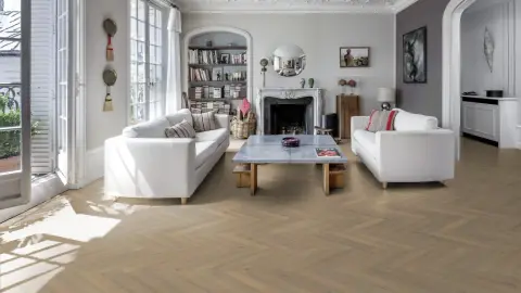 Oak Herringbone Cc Vintage White view 3