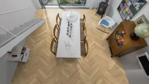 Oak Herringbone Cc Dim White view 2