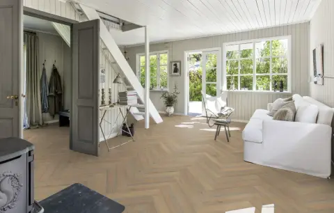 Oak Herringbone Cc Vintage White view 4