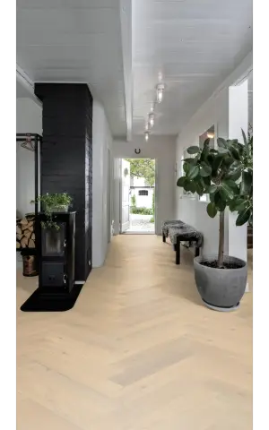 Oak Herringbone Cd CrèMe White view 5