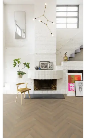 Oak Herringbone Cc Vintage White view 5