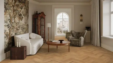 Oak Herringbone Cd Oiled view 4