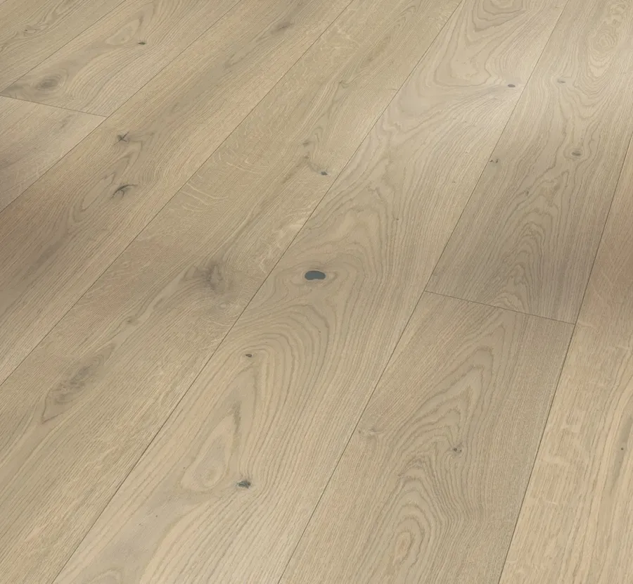 Oak Soave White Living Plus engineered hardwood flooring