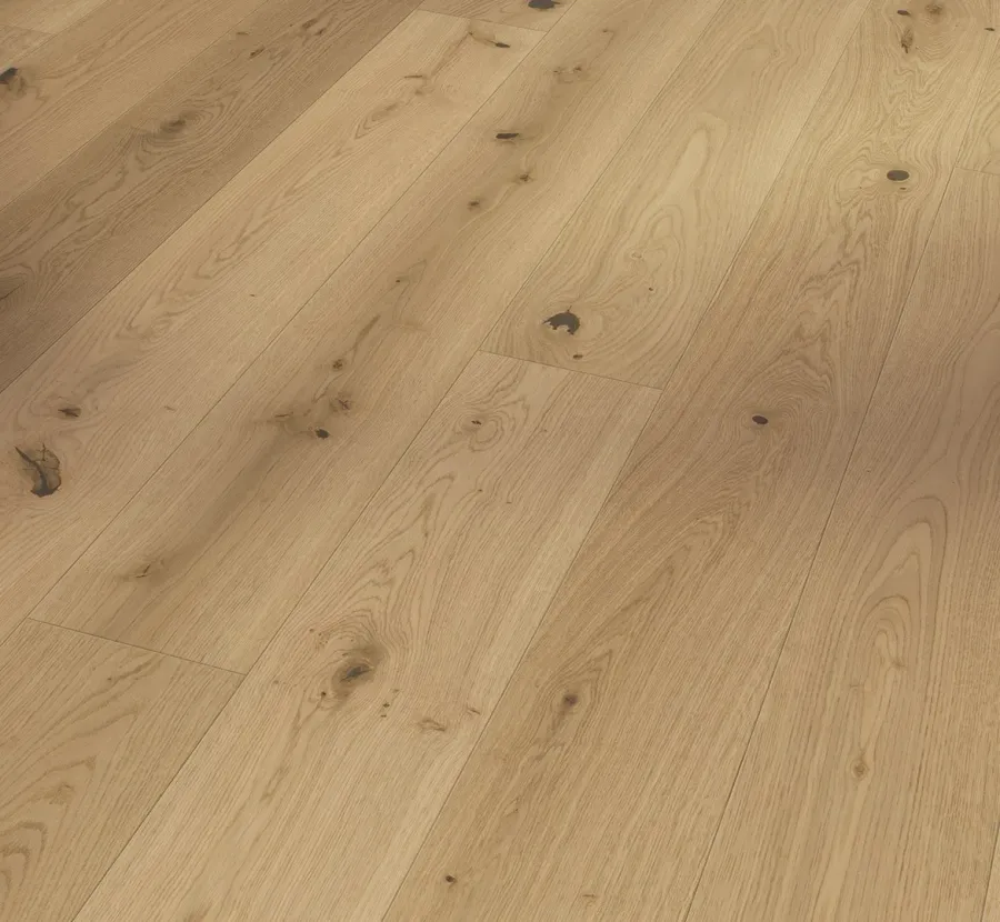 Oak Lugana Light-whitewashed Rustikal engineered hardwood flooring