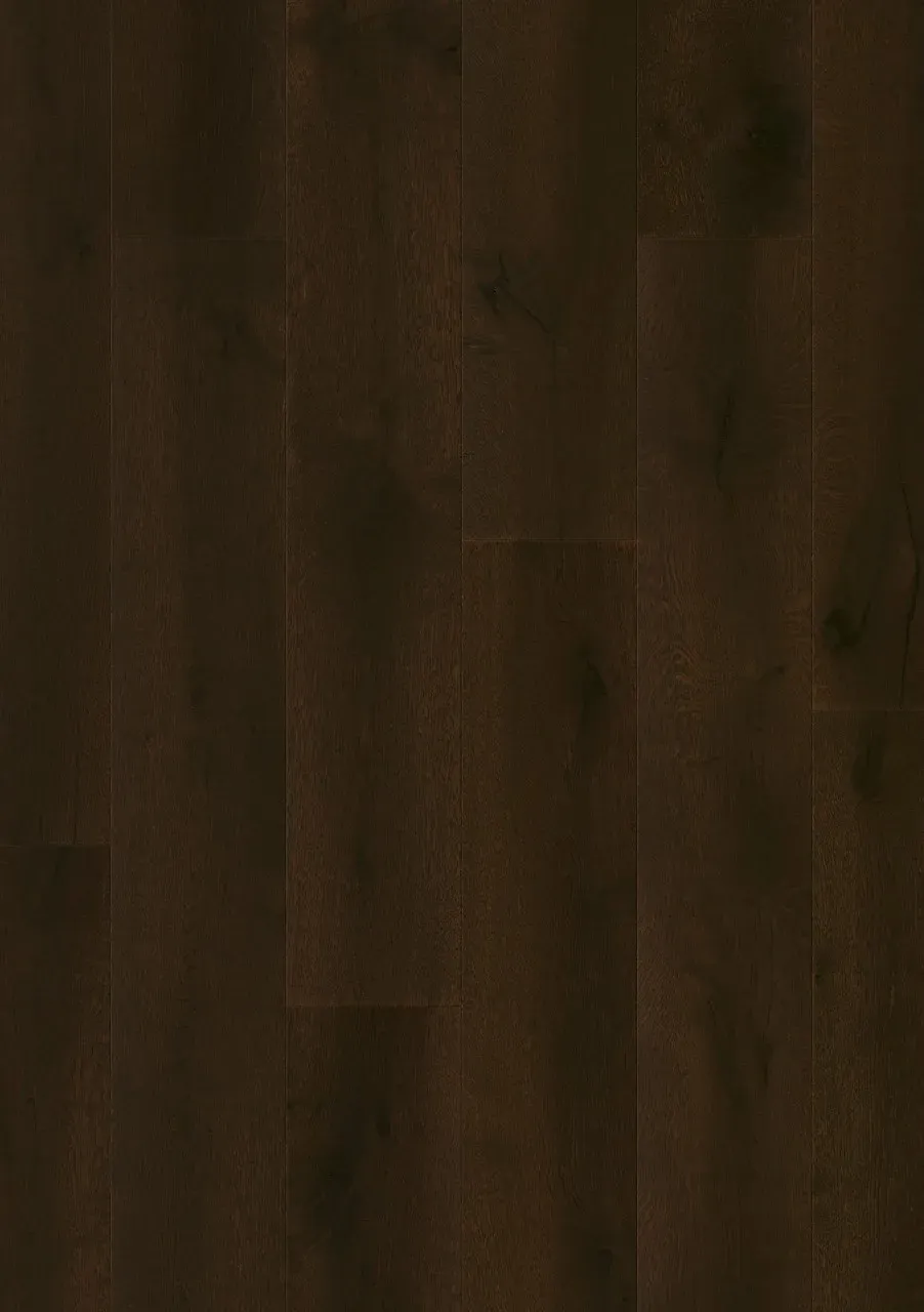 Dark Brown engineered hardwood flooring in an Edinburgh home